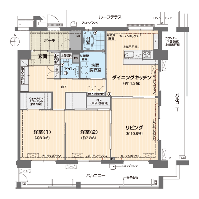 ベルパージュ千里けやき通り 間取図