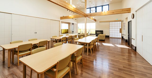 介護付き有料老人ホーム いずみ野 食堂兼機機能訓練室