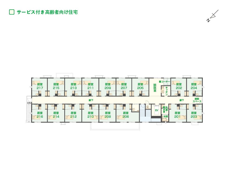 エイジフリーハウス松戸北小金 間取図