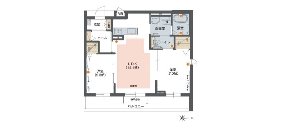 グランドマスト名北 間取図