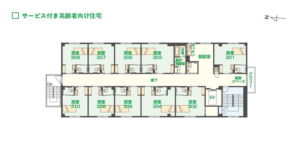 エイジフリーハウス堺八田 間取図