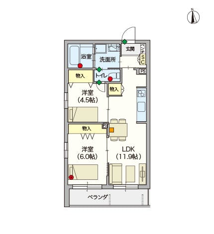 ヘーベルVillage豪徳寺～Kei Village～ 間取図