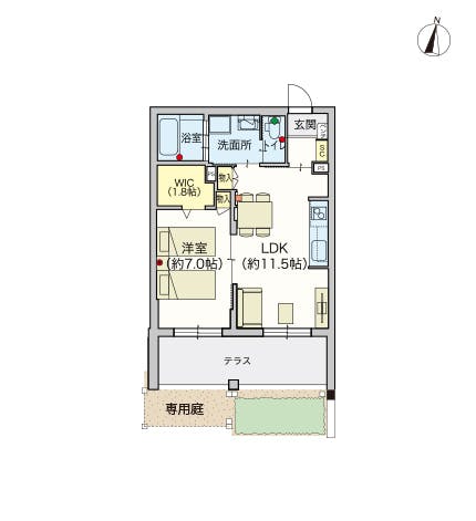 ヘーベルVillage中央林間 間取図