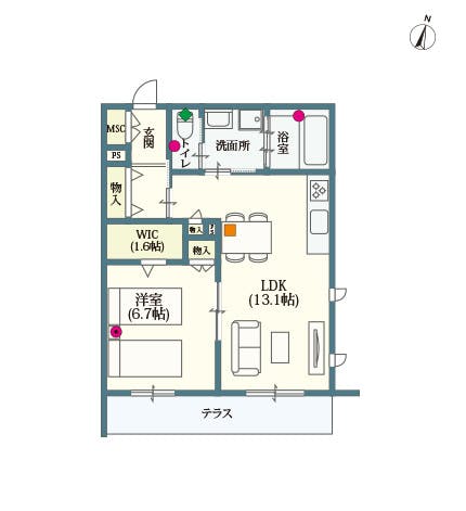ヘーベルVillage元住吉 間取図