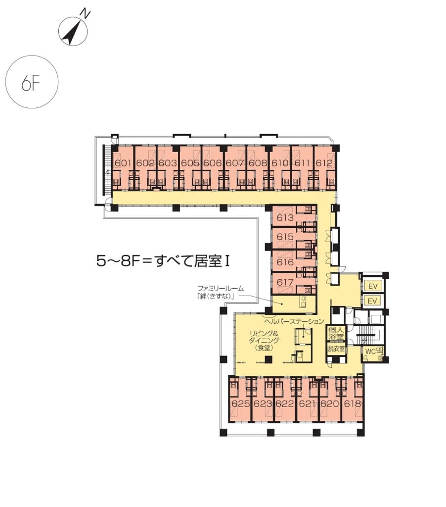 ニチイホーム勝どき 間取図