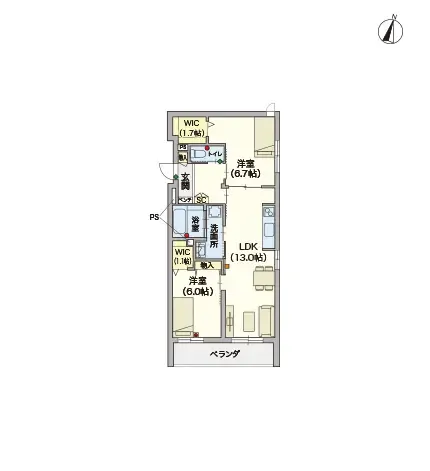 ヘーベルVillage用賀多摩川台 間取図