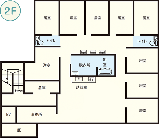 グループホームふれあい 間取図