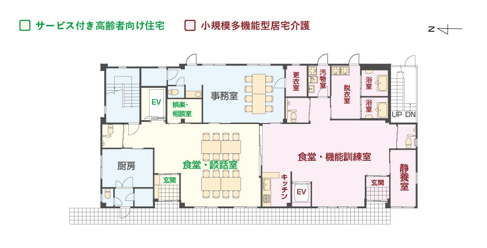 エイジフリーハウス京都四条大宮 間取図