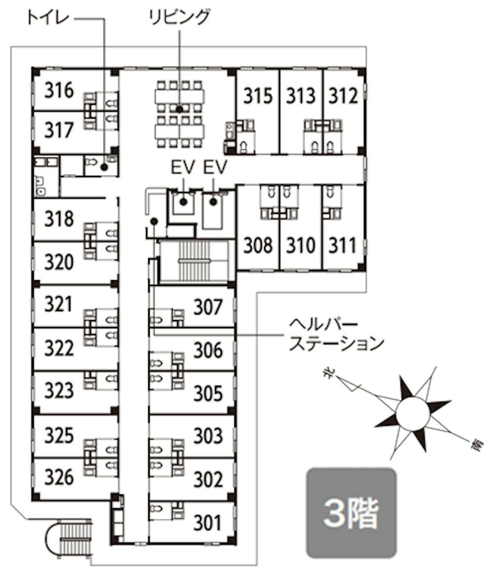 イリーゼ北越谷 間取図