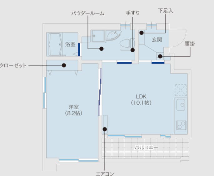 ライフサポートレジデンスゆらら船堀駅前 間取図