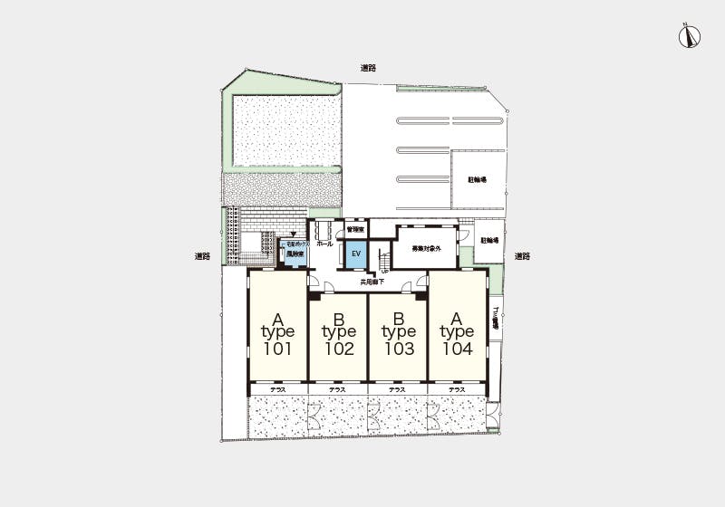 ヘーベルVillage日野 間取図