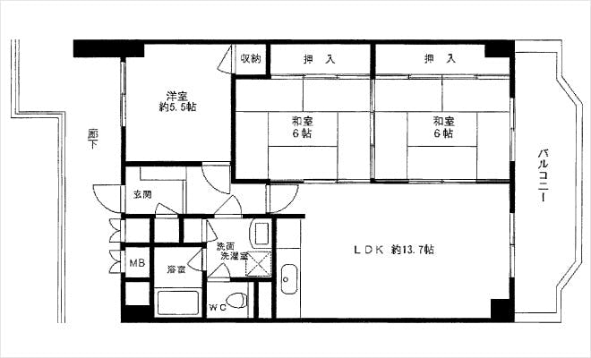 翠光ドール 間取図