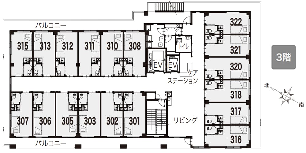 イリーゼ船橋はさま 間取図