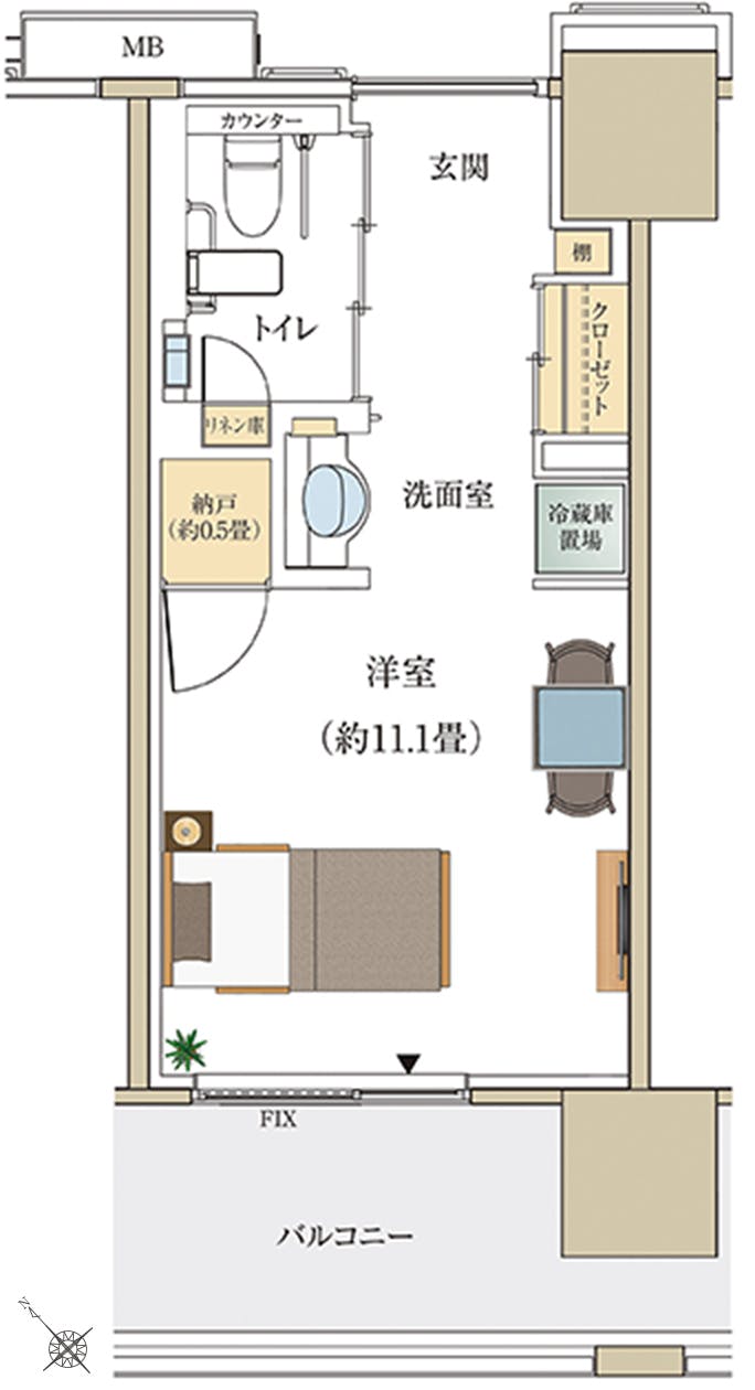 パークウェルステイト千里中央 間取図