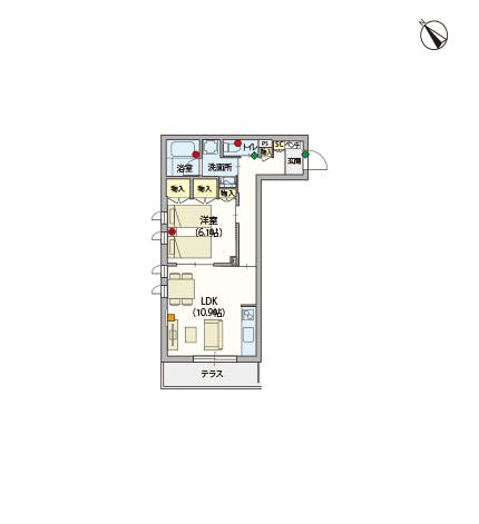 ヘーベルVillage上大岡 間取図