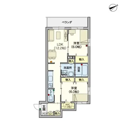 ヘーベルVillage下赤塚 間取図