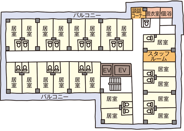 スーパー・コート東大阪新石切 間取図