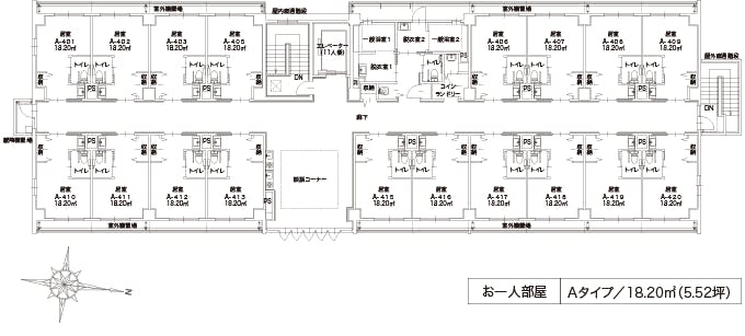 アルファリビング松山よつば循環器クリニック前 間取図