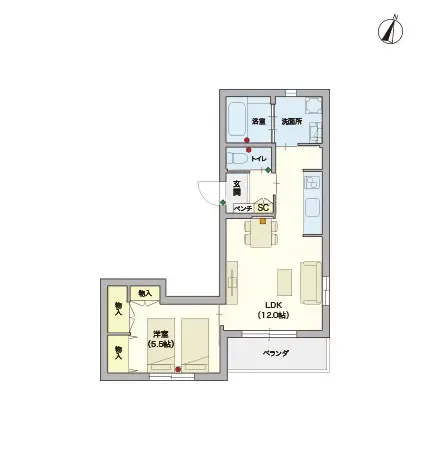 ヘーベルVillage大井5丁目 間取図