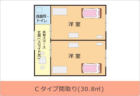 ロイヤルハウス石岡本館 間取図