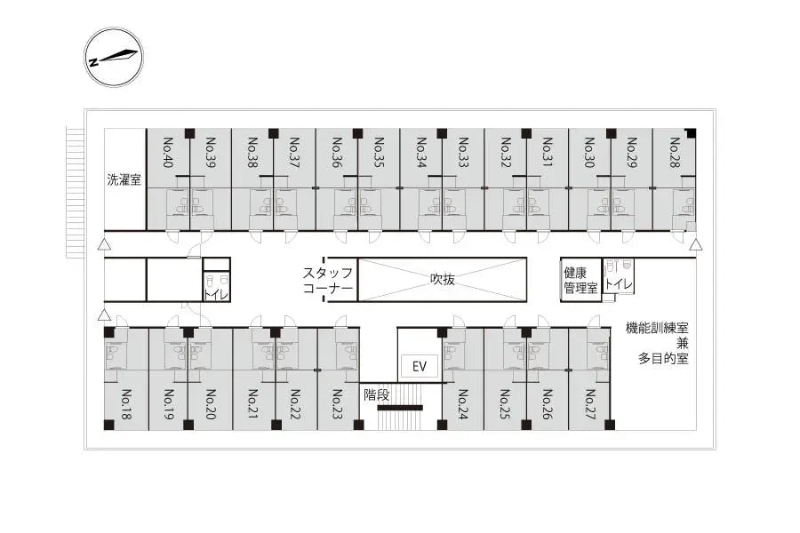 アビリティーズ・気まま館ブルーベリーコート府中 間取図