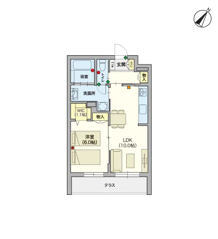 ヘーベルVillage南林間 間取図