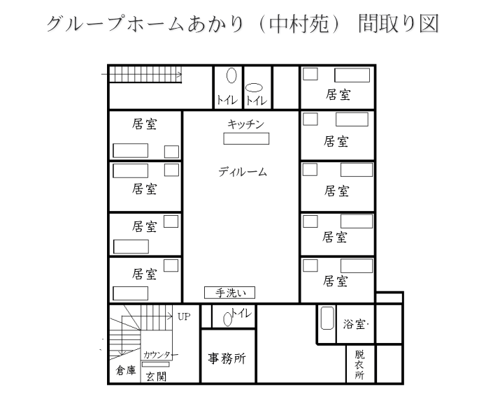 グループホームあかり(中村苑) 間取図