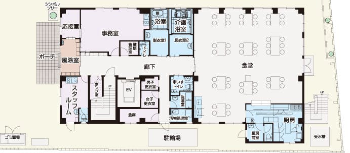 やさしい手東大阪 間取図