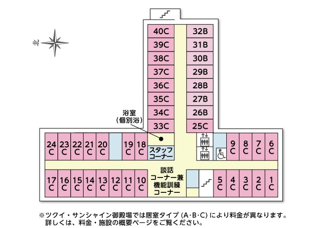 ツクイ・サンシャイン御殿場 間取図