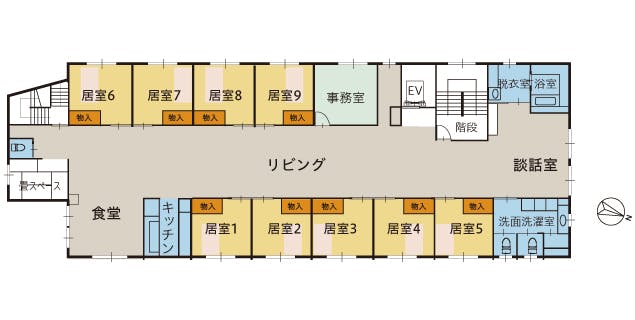 ツクイ札幌稲穂 間取図