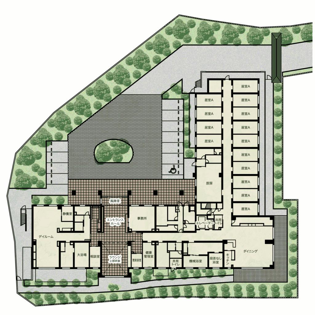 ニチイメゾン松ヶ丘公園 間取図