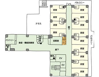 スーパー・コート京・四条大宮 間取図