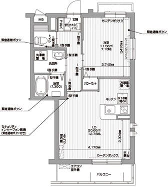 アイリスガーデン用賀 間取図