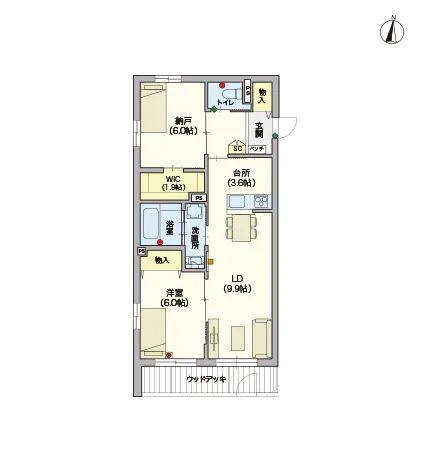 ヘーベルVillage井荻II 間取図