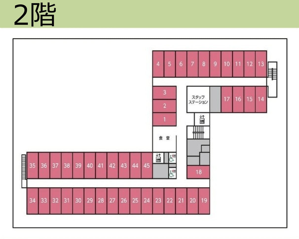 住宅型有料老人ホーム請西真心生楽館 間取図