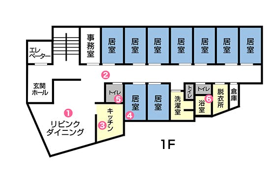 グループホーム千歳台さくらそう 間取図