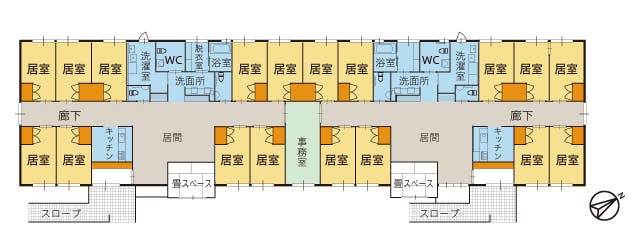 ツクイ柏崎グループホーム 間取図