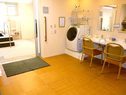 ココファン湘南片瀬 脱衣所