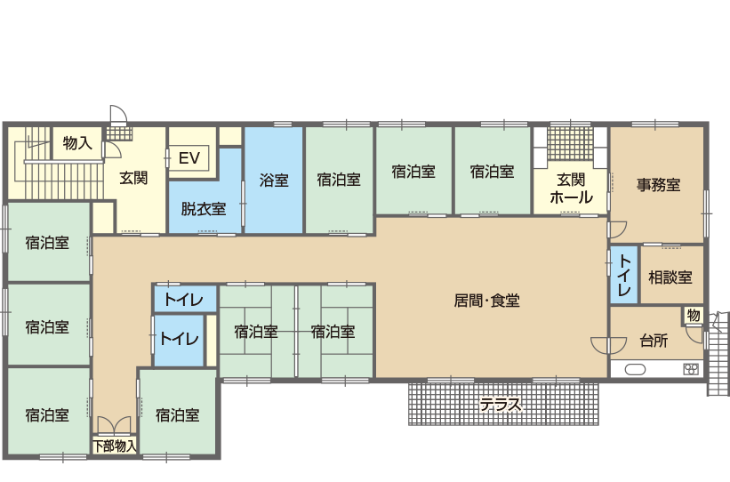 グループホームアムール忠岡アネックス 間取図