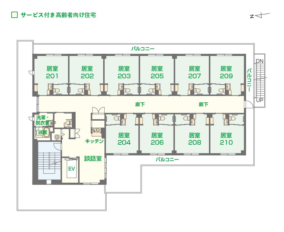 エイジフリーハウス宝塚中山 間取図