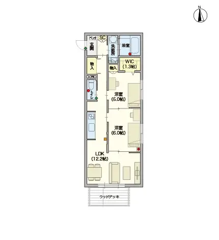 ヘーベルVillage千葉四街道 間取図