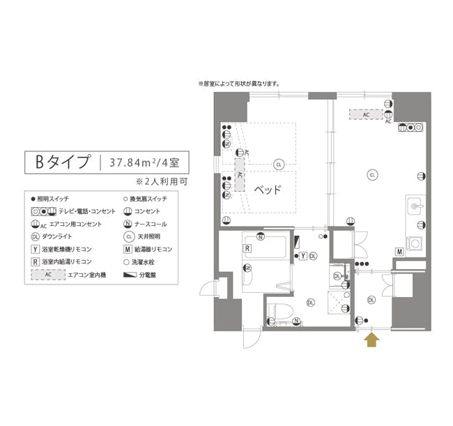 チャームプレミア御影 間取図