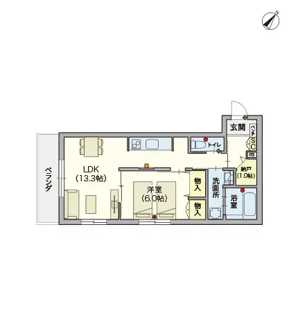 ヘーベルVillageつつじヶ丘 間取図