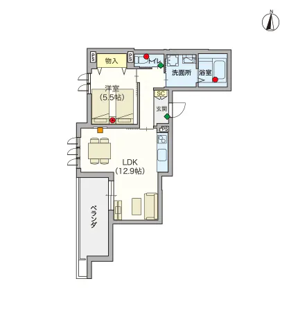 ヘーベルVillage住吉Ⅱ 間取図