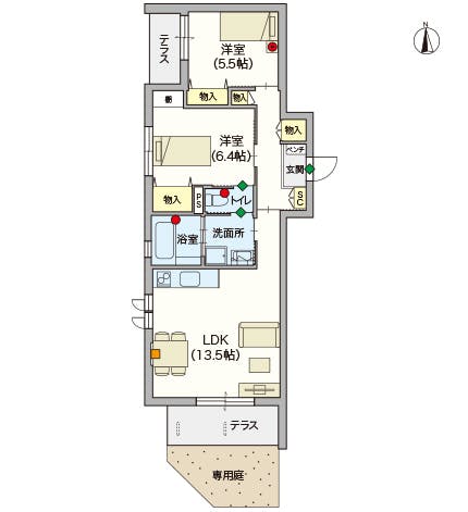 ヘーベルVillage西尾久8丁目 間取図