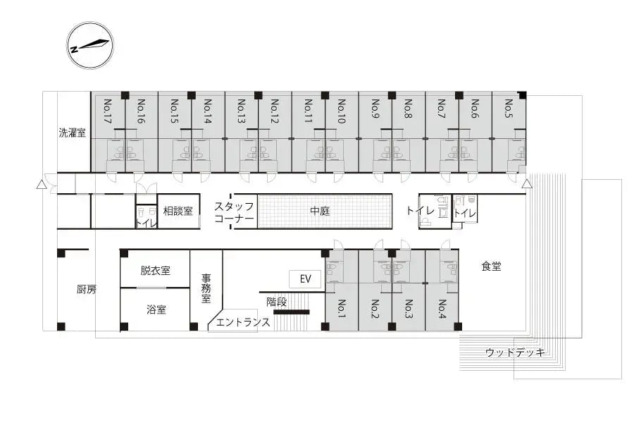 アビリティーズ・気まま館ブルーベリーコート府中 間取図