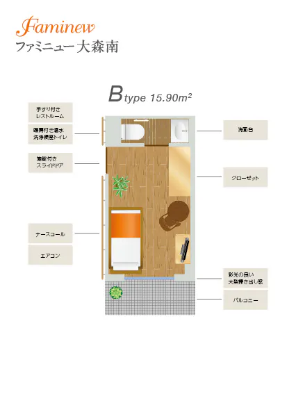 ファミニュー大森南 間取図
