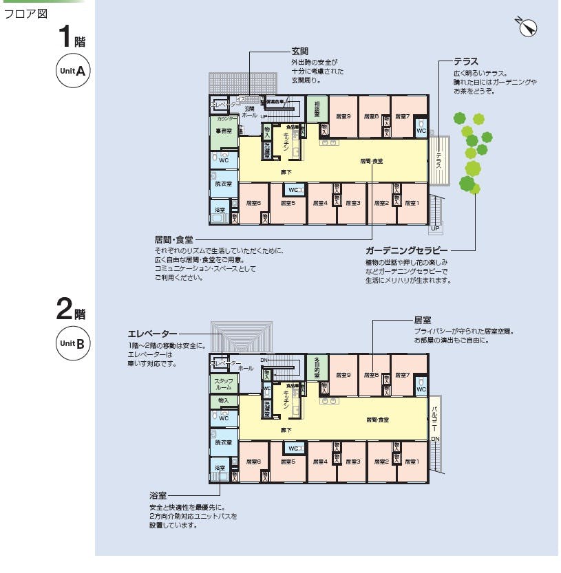 ニチイケアセンター黒沢尻 間取図