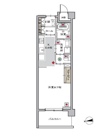 マストライフ古河庭園 間取図