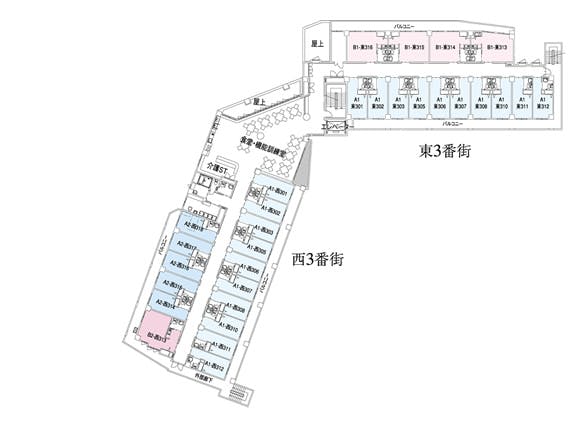 フェリエ ドゥ 稲田堤 間取図